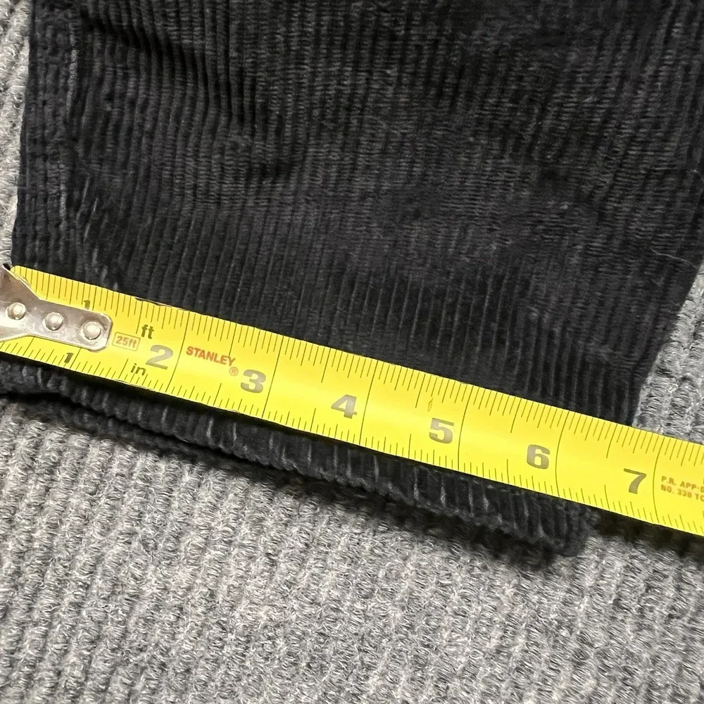 Levi's Corduroy‎ Mom Jeans Women's Size 30x30 Black Pants Tapered High Rise New